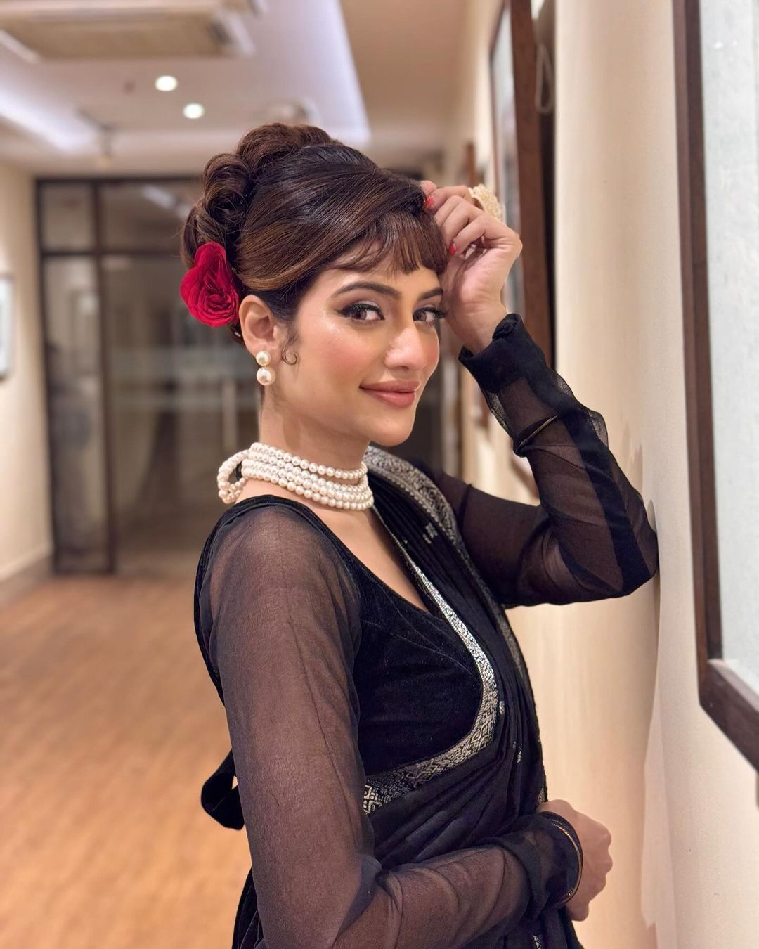 Black Pure Matka Silk Banarasi Handloom Saree